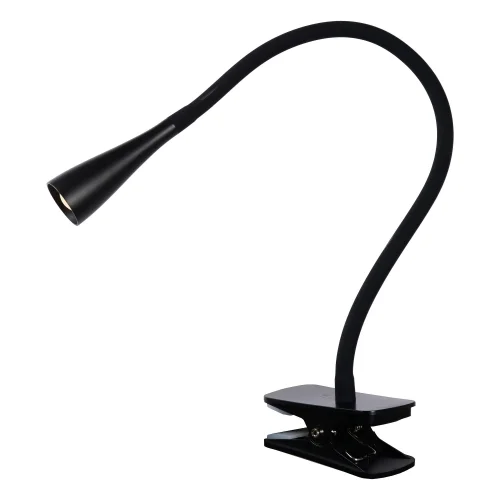 Настольная лампа на прищепке LED Zozy 18256/03/30 Lucide чёрная 1 лампа, основание чёрное полимер в стиле современный  фото 3
